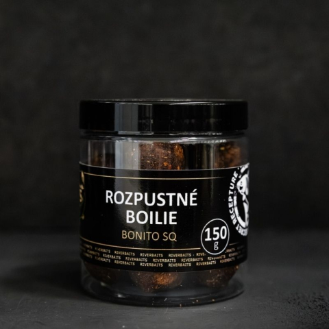 RIVERBAITS Rozpustné Boilies – BONITO SQ 20mm